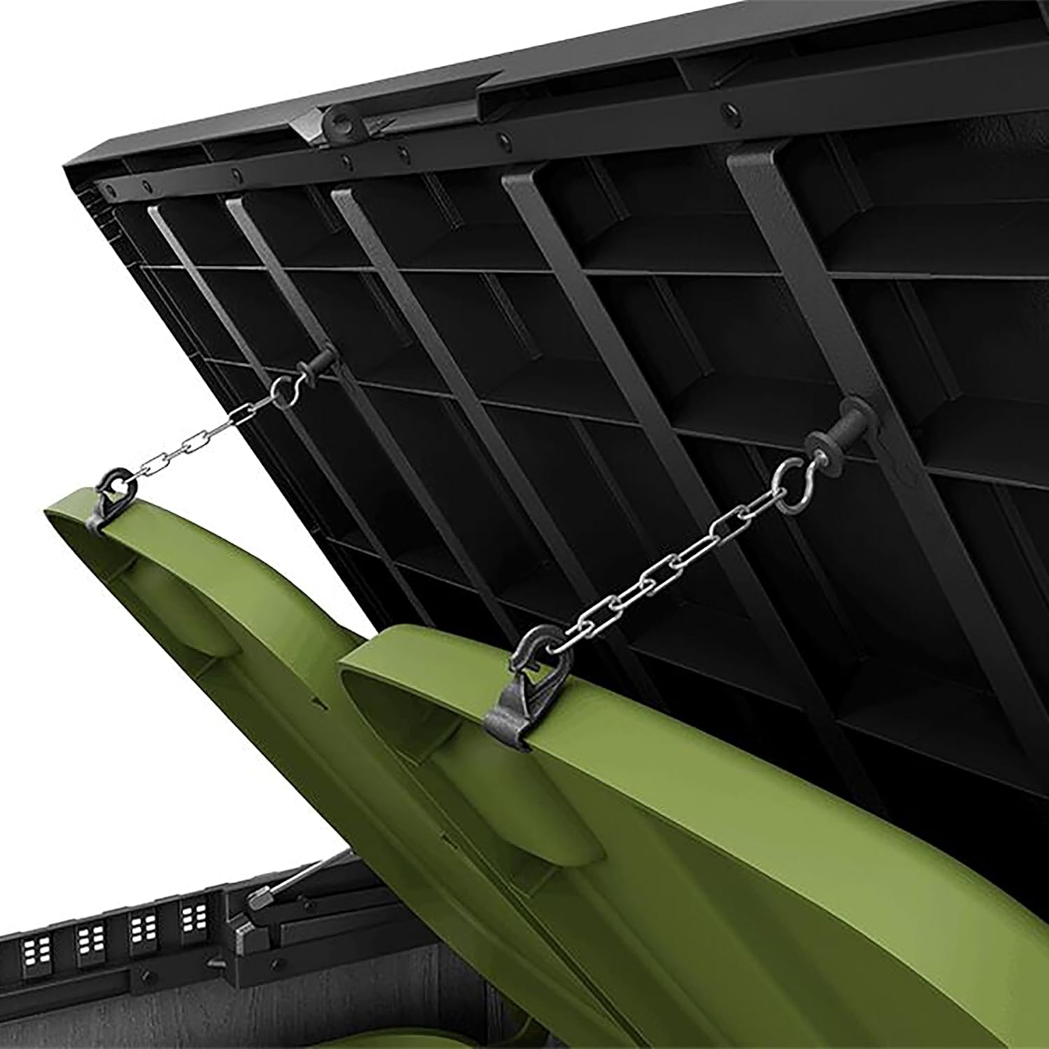 Aerovix™ | 1150L Outdoor Garden Storage Box — Lockable Weatherproof Resin Storage for Tools, Bins & BBQ