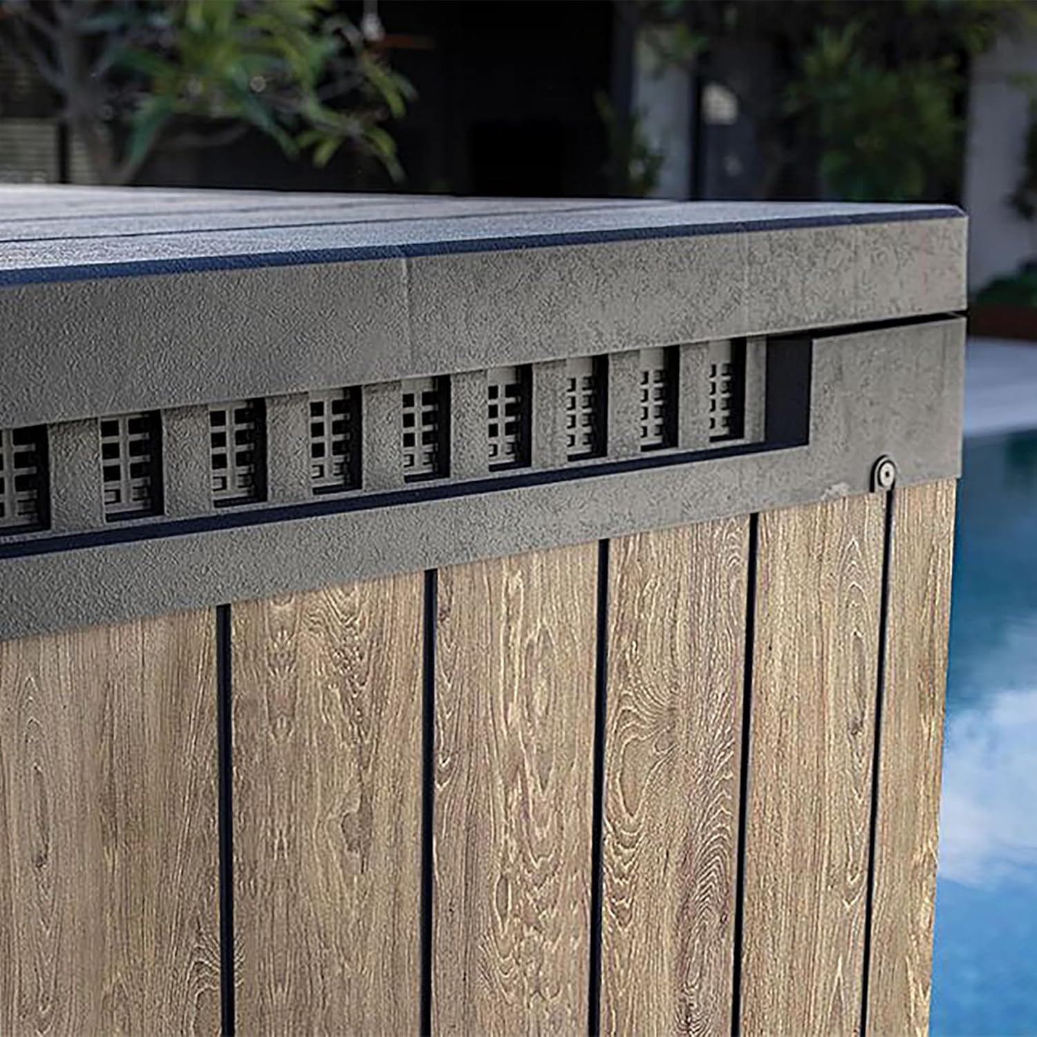 Aerovix™ | 1150L Outdoor Garden Storage Box — Lockable Weatherproof Resin Storage for Tools, Bins & BBQ
