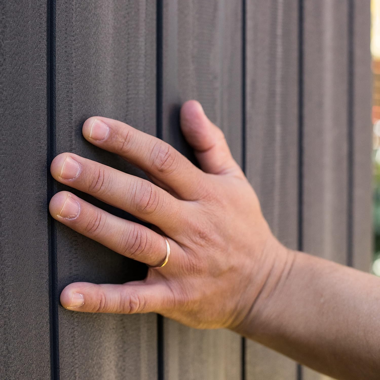 Aerovix™ | Darwin 6x4ft Double Door Garden Shed — Wood-Effect Outdoor Storage