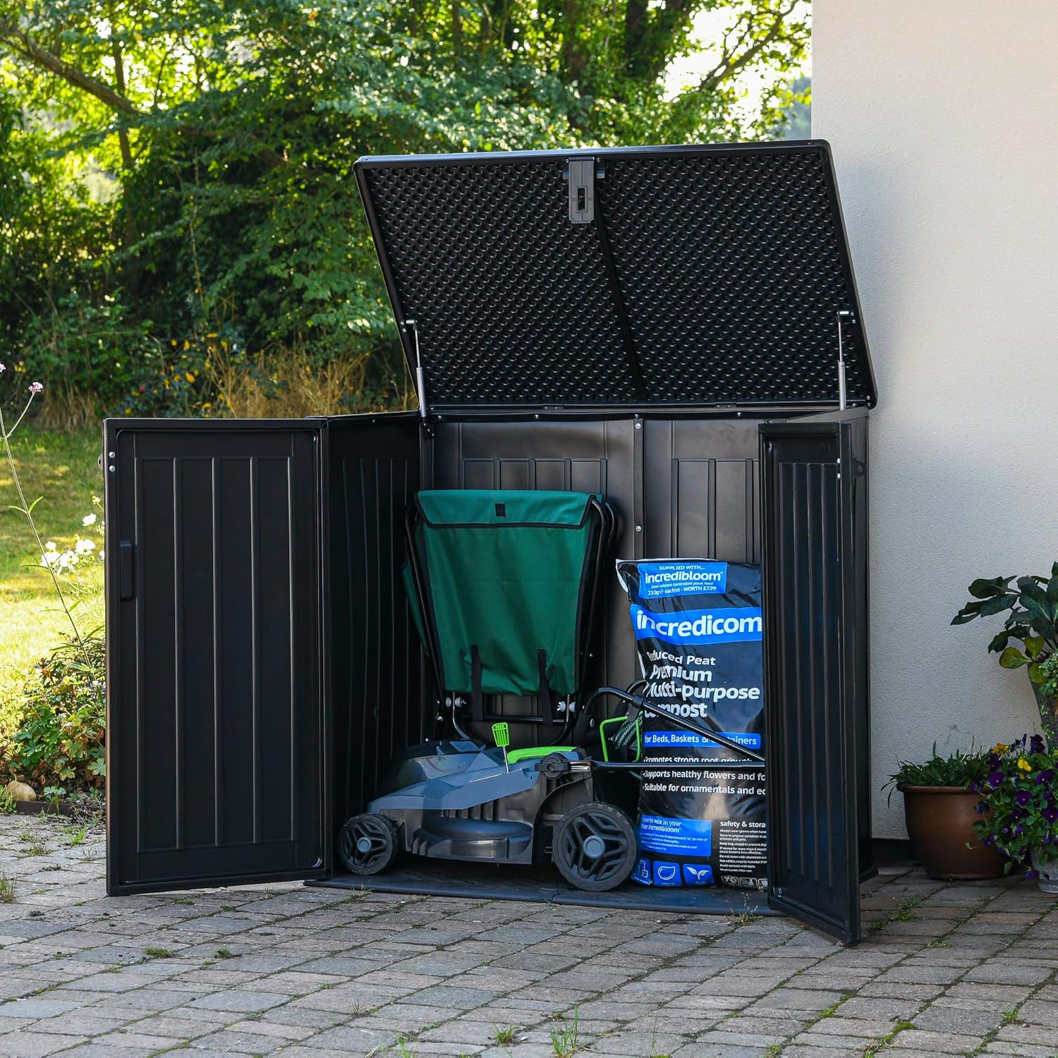 Aerovix™ | 775L Outdoor Storage Box — Large Weather-Resistant Garden Storage