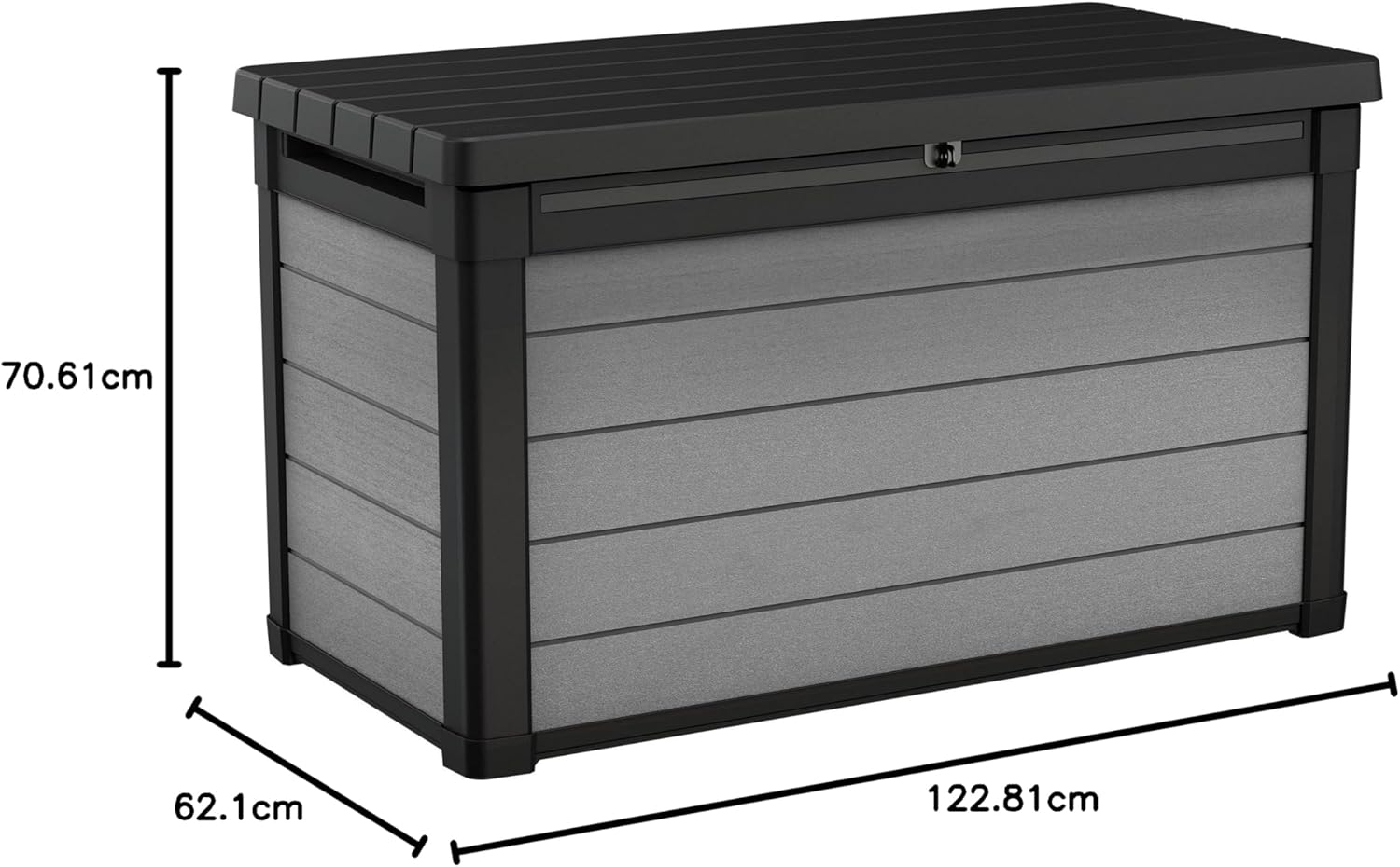 Aerovix™ | 380L Denali Garden Cushion Storage Box — UV-Resistant Outdoor Storage