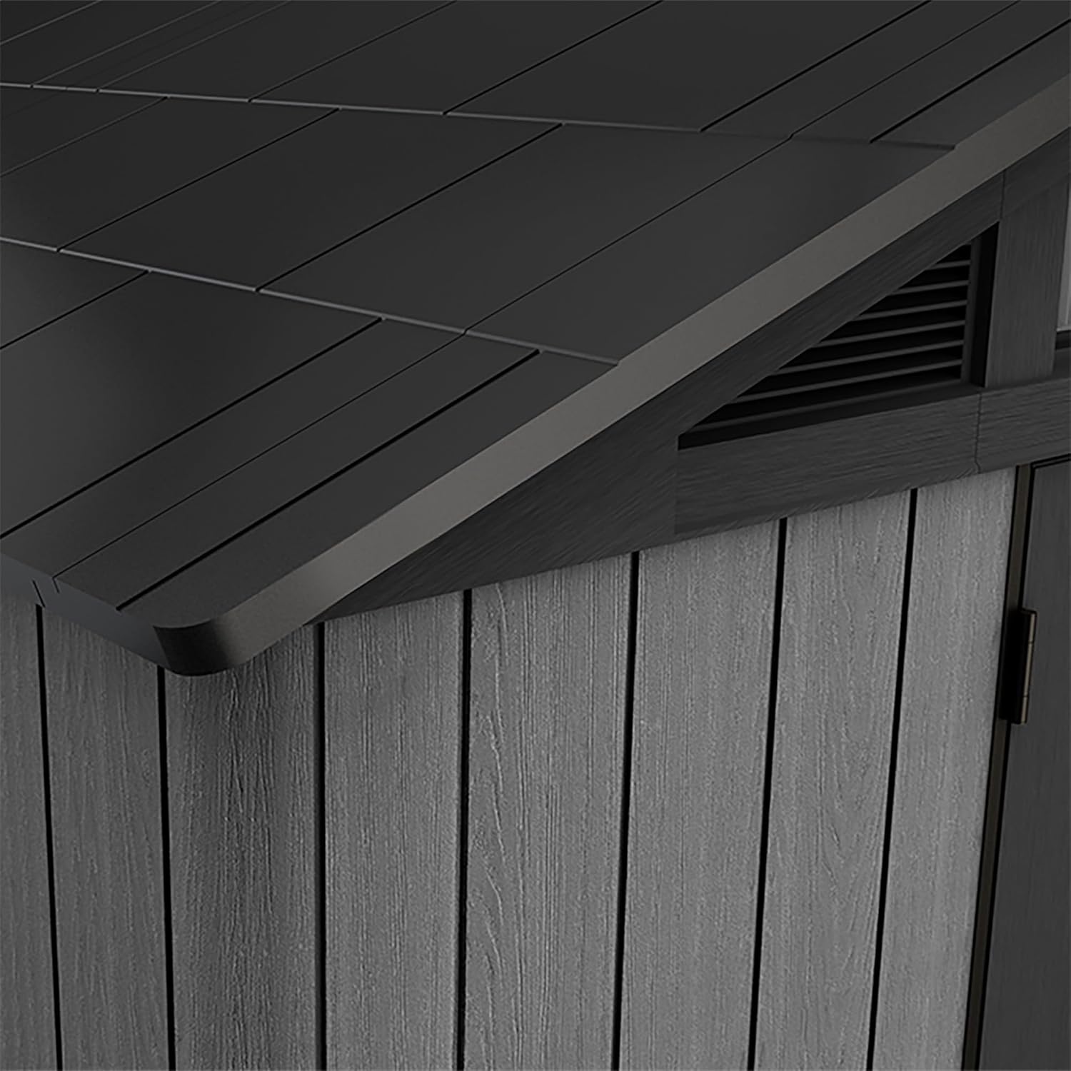 Aerovix™ | 10x15ft Stronghold Outdoor Storage Shed — Wood-Effect, Weatherproof & Steel-Reinforced