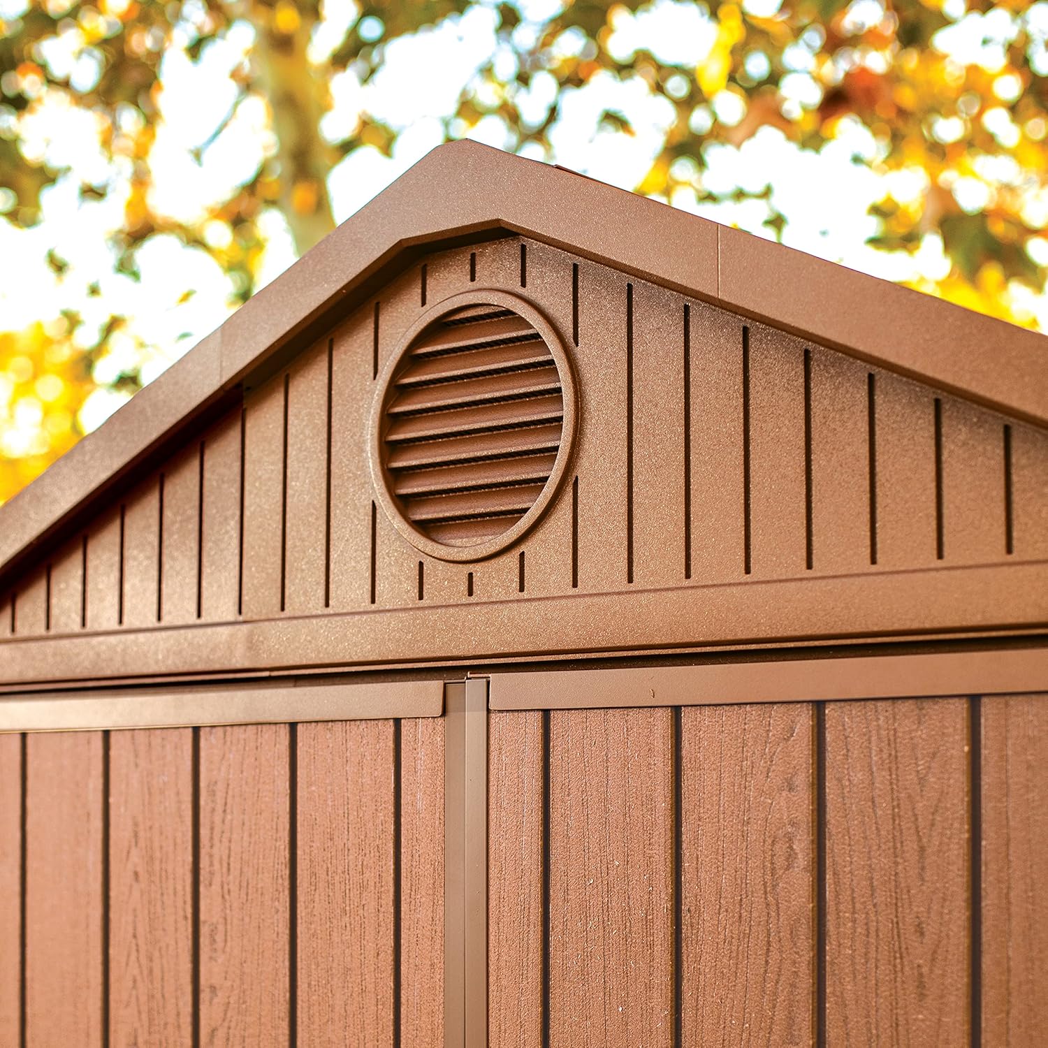 Aerovix™ | Darwin 6x4ft Double Door Garden Shed — Wood-Effect Outdoor Storage